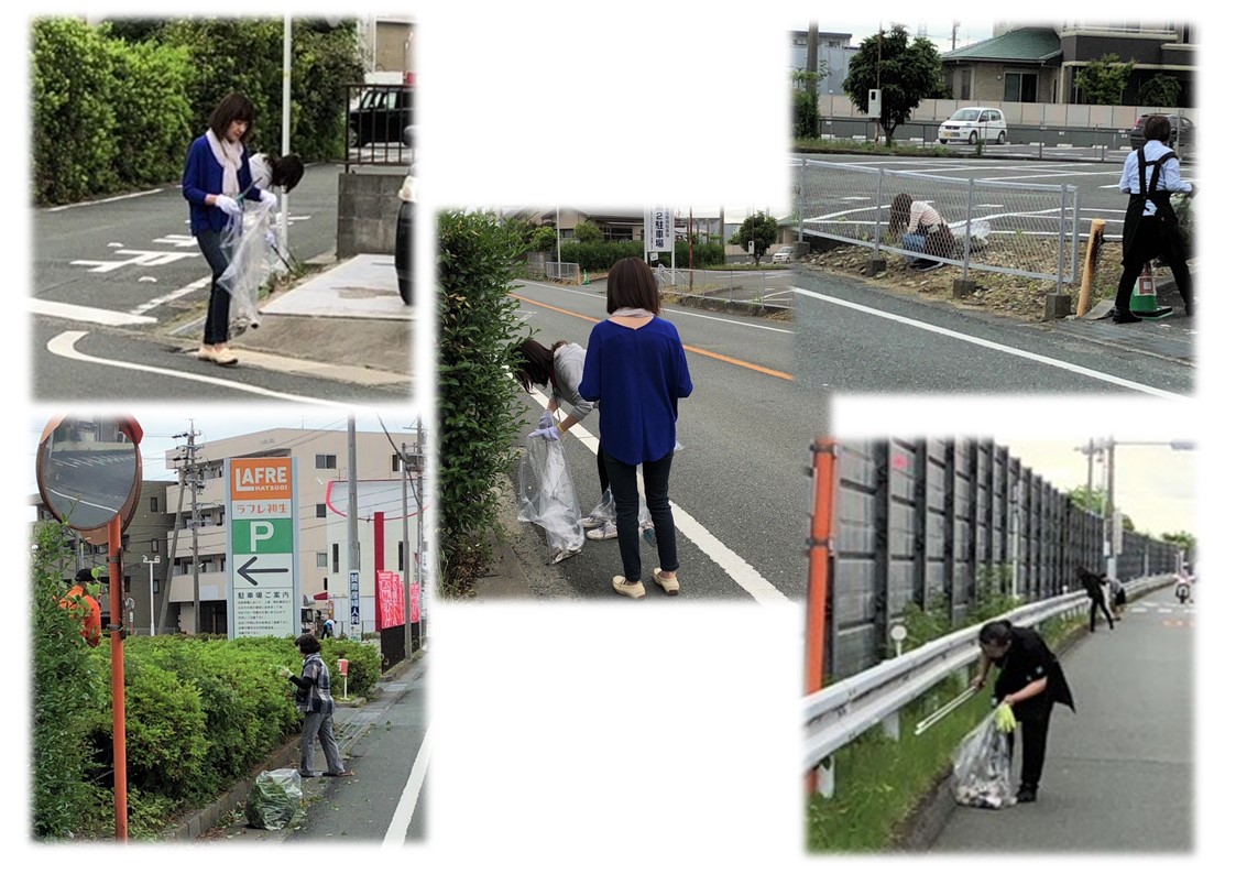 ペットボトルやお菓子のごみ、タバコの吸い殻など……
ゴミ袋にたくさんのゴミを回収した後は、晴れやかな気持ちになりました♪