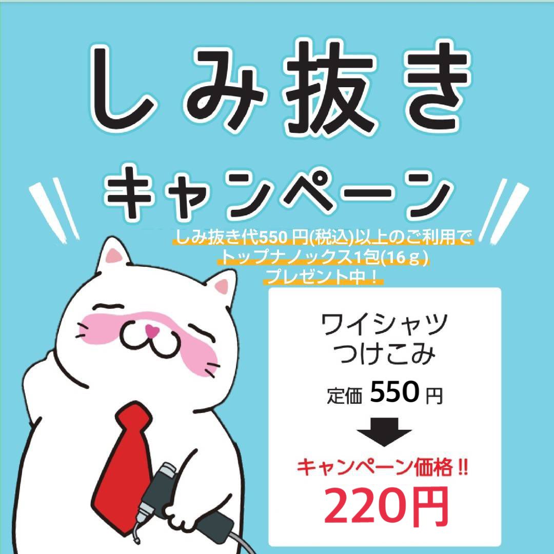 しみ抜きキャンペーン